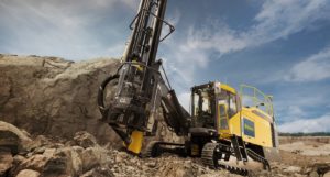 Epiroc's SmartROC CL 7407 surface drill rig for open pit mining